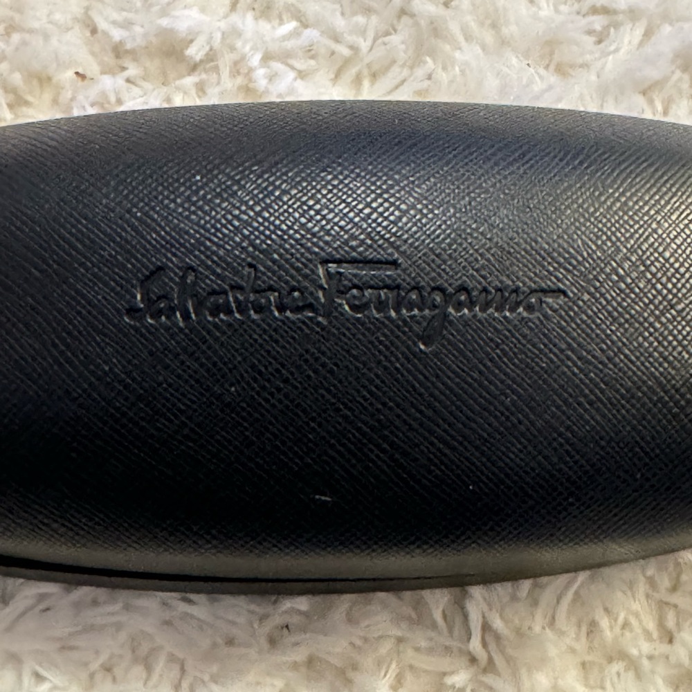 Salvatore Ferragamo Black Hard Eyeglasses/ Sunglasses Case - Picture 3 of 3